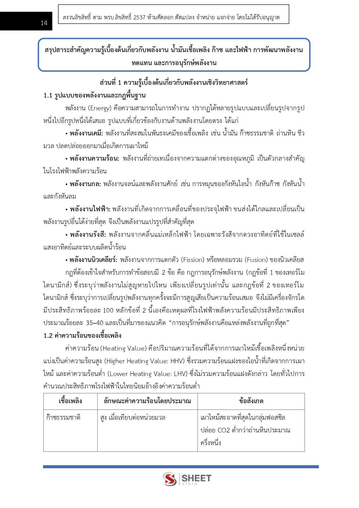 แนวข้อสอบ นักวิชาการพลังงานปฏิบัติการ สำนักงานปลัดกระทรวงพลังงาน
